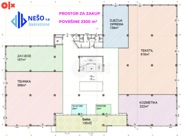 TRŽNI CENTAR BELAMIONIX – JELAH – 8500m2